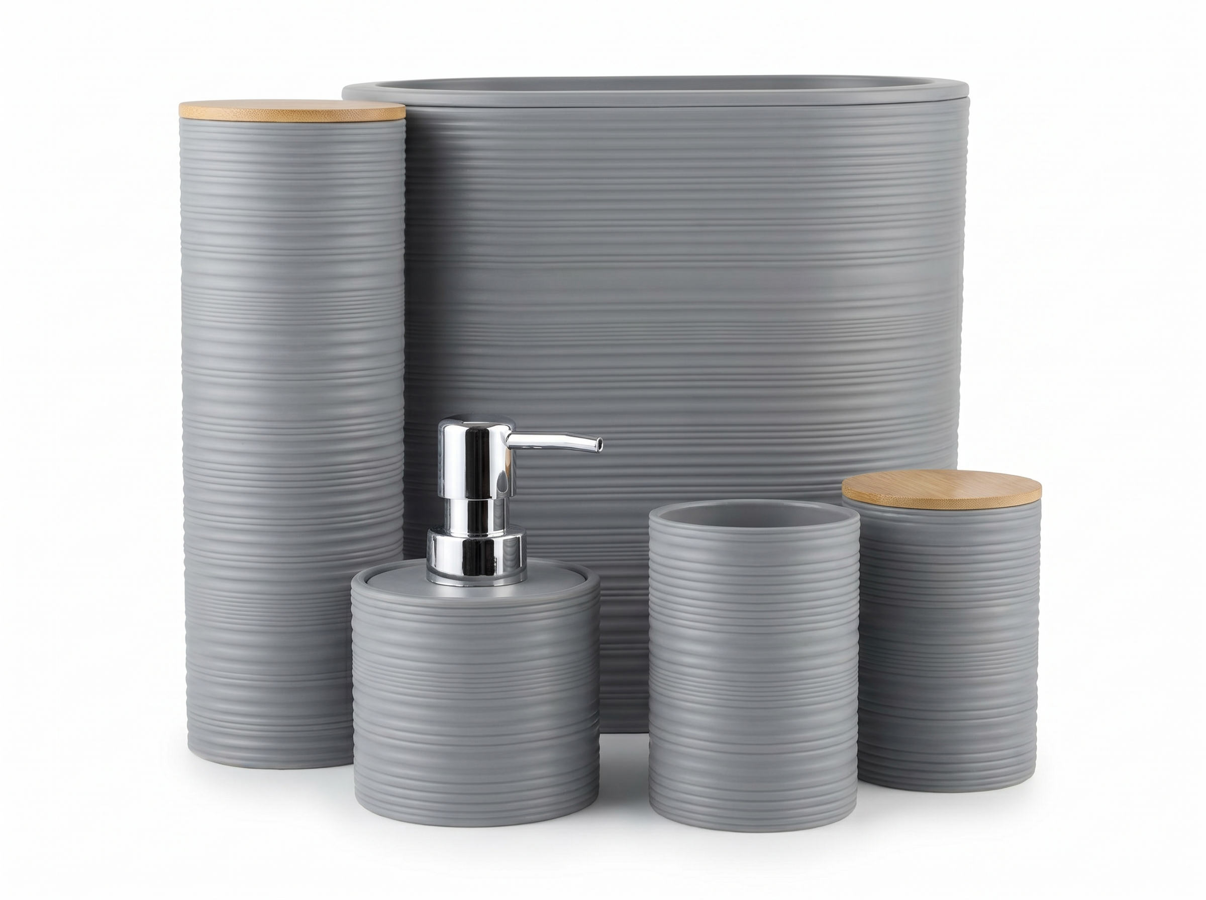 Frost Line Bath Collection Grey