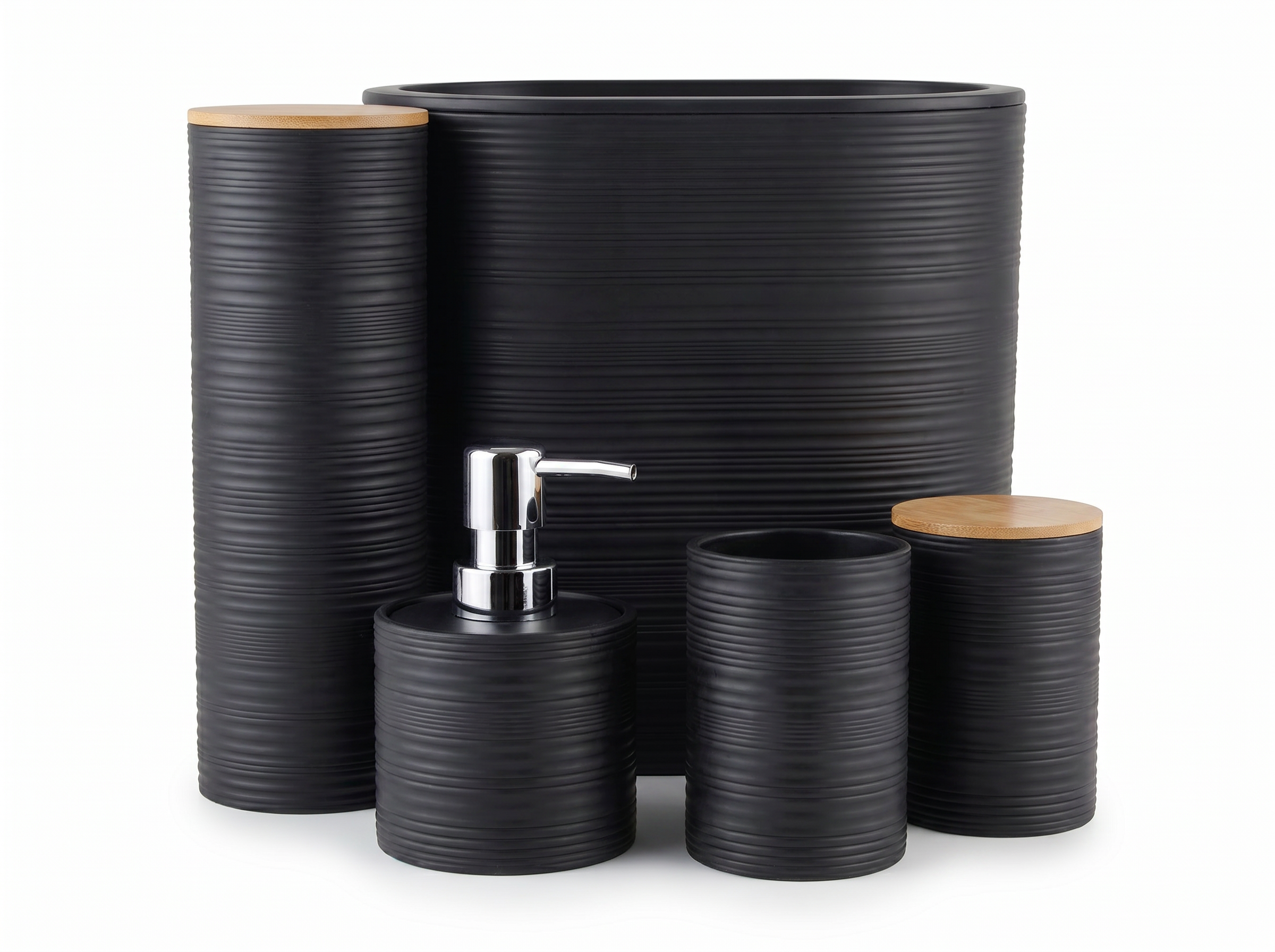 Frost Line Bath Collection BLACK